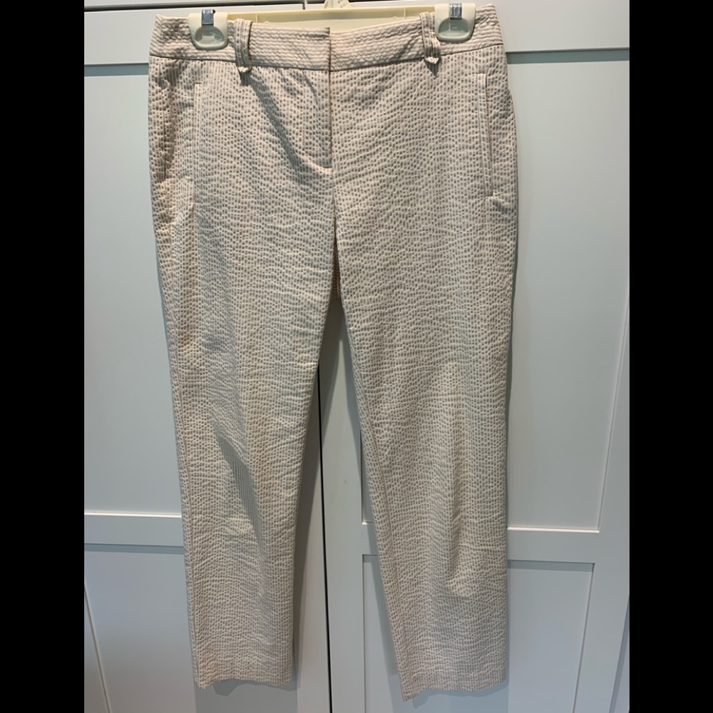 Seersucker Pinstriped Pants